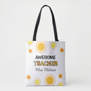 Bolsa Tote Professora Adorável da Sunshine Dotando Melhor Pro