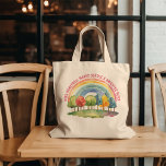 Bolsa Tote Professora Apreciação Floresta Arco-Íris Brighter<br><div class="desc">O professor agradece o saco que você pode personalizar com seu texto personalizado,  como "Miss.. faz da escola um lugar mais brilhante". A design apresenta um arco-íris colorido e uma floresta inspirada na natureza,  de árvores multicolores.</div>