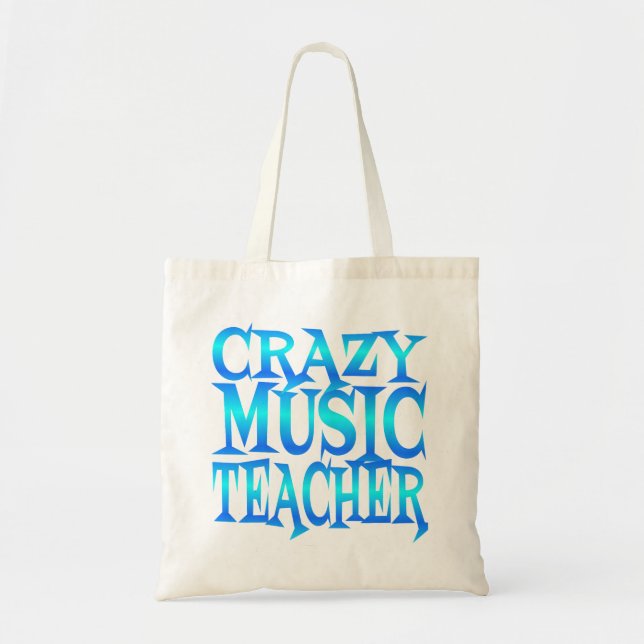 Bolsa Tote Professora de Música Louca (Frente)