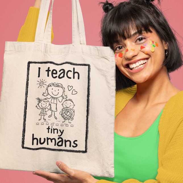 Bolsa Tote Professora do infantário pré-escolar do Ensino Hum (Grab yours now and inspire young minds today!)