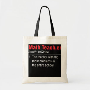 Bolsa Tote Professora Encantada Em Definição De Matemática