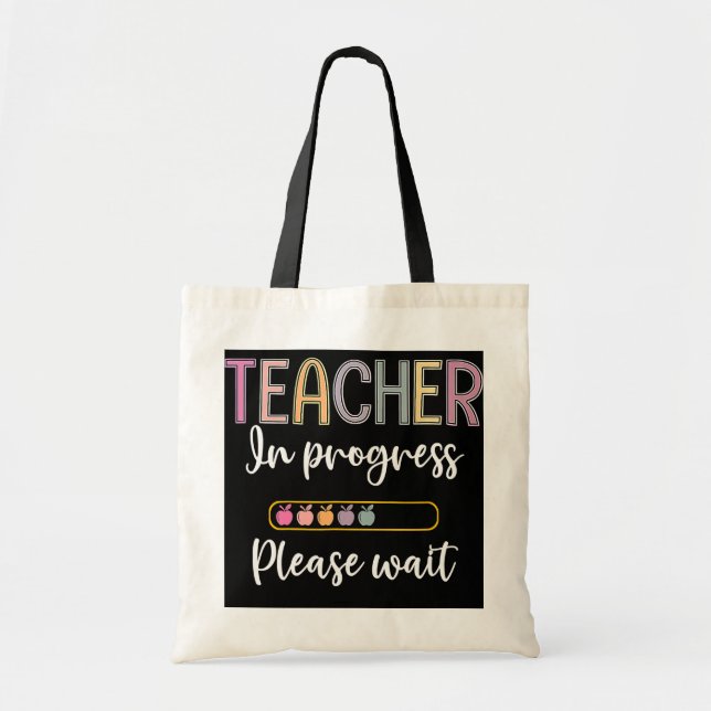 Bolsa Tote Professora Futuro Em Andamento Aguarde  (Frente)