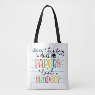Bolsa Tote Professora Grades, mestres engraçados