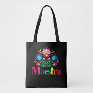 Bolsa Tote Professora Orgulhosa Professora de Espanhol Profes