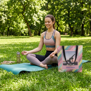 Bolsa Tote Professora personalizada do Yoga Lover Mamãe Dotad