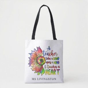 Bolsa Tote Professora Personalizada por Aquarela Na moda mode