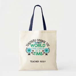 Bolsa Tote Professora Personalizada Tote Bags Muda O Mundo