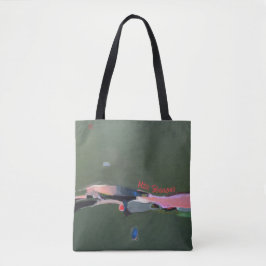 Bolsa Tote Professora Presente Abstrato de Pintura Personaliz