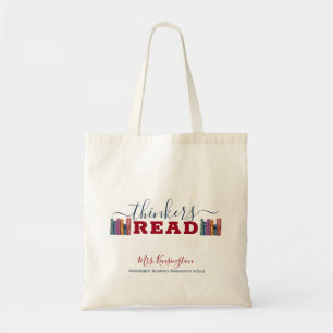 Bolsa Tote Professores bonitos pensam ler livros