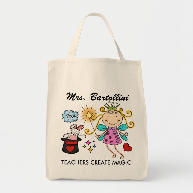 Bolsa Tote Professores Criam magia - SRF (Frente)