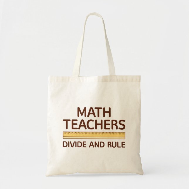 Bolsa Tote Professores De Matemática Dividem E Regra (Frente)