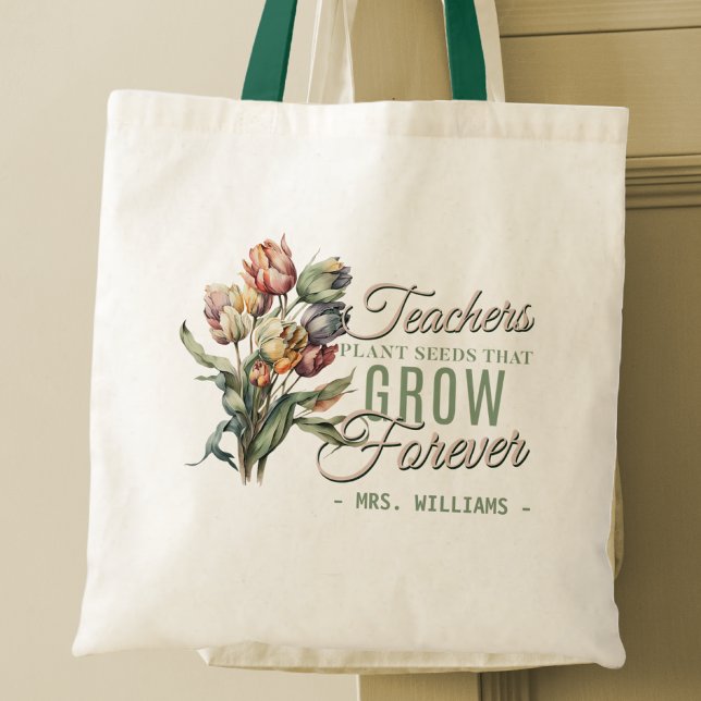 Bolsa Tote Professores Florais Apreciação Tote Bag (Criador carregado)