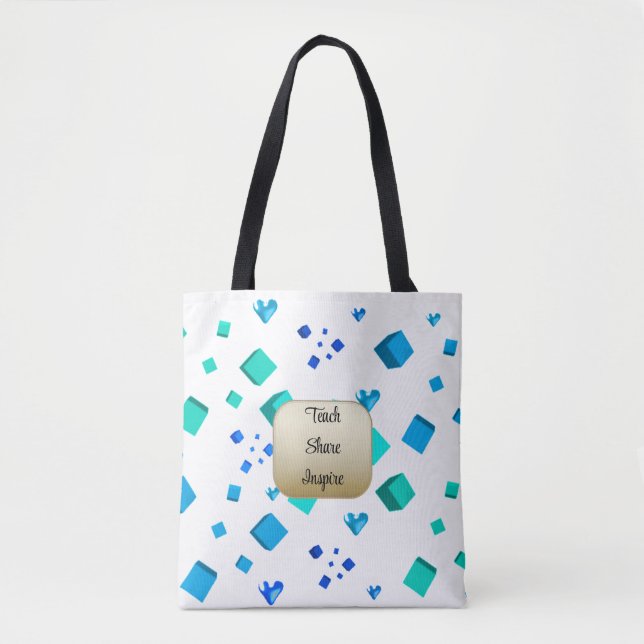 Bolsa Tote Professores Inspiram Corações (Frente)