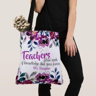 Bolsa Tote Professores Plantam Sementes de Professores do Con