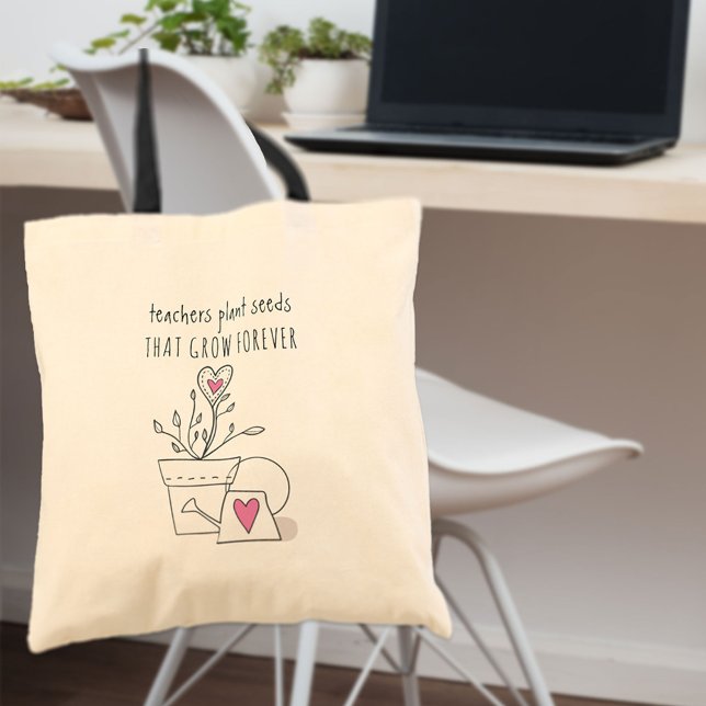 Bolsa Tote Professores Plantam Sementes Fofa Personalizada Pr (Criador carregado)