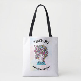 Bolsa Tote Professores Plantam Sementes Professora Obrigado P