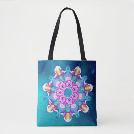 Bolsa Tote *~* profundamente na mandala cura da paz do