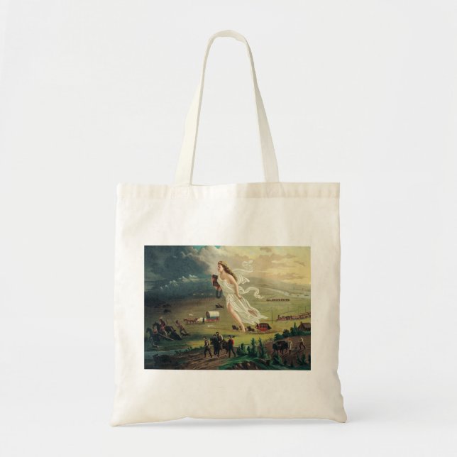 Bolsa Tote Progresso Americano de John Gast (Frente)