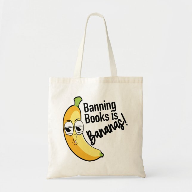 Bolsa Tote Proibição de Livros Bananas (Frente)