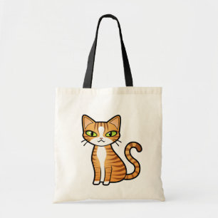 Bolsa Tote Projete seu próprio gato dos desenhos animados
