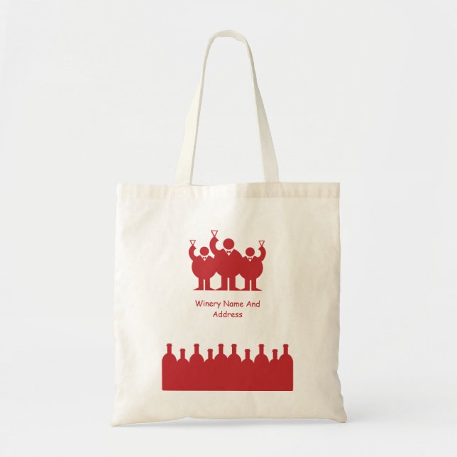 Bolsa Tote Promoção de Evento de Provando de Vinho (Frente)