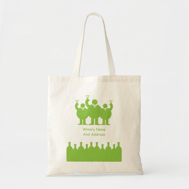Bolsa Tote Promoção de Evento de Provando de Vinho (Frente)