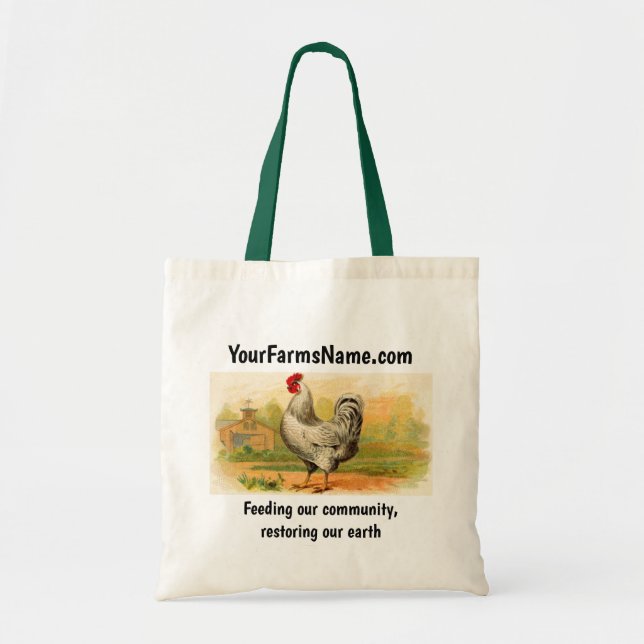 Bolsa Tote Promoção de Fazendas Sustentável, Sua Imagem e Nom (Frente)