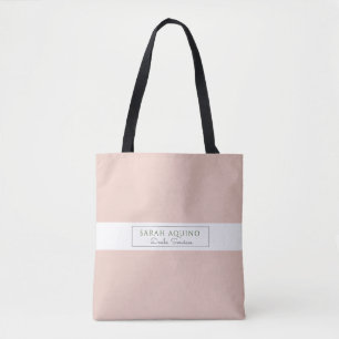 Bolsa Tote Promocional coral empoeirado de Doula