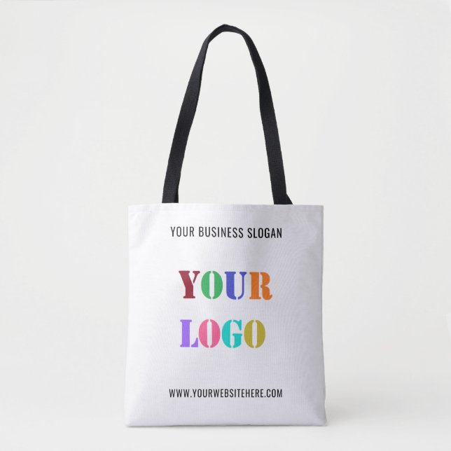 Bolsa Tote Promocional de logotipo personalizado para empresa (Frente)