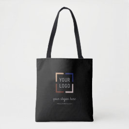Bolsa Tote promocional preto personalizado da marca de logoti