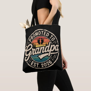 Bolsa Tote Promovido a Avô Est 2026 Gravidez Retro