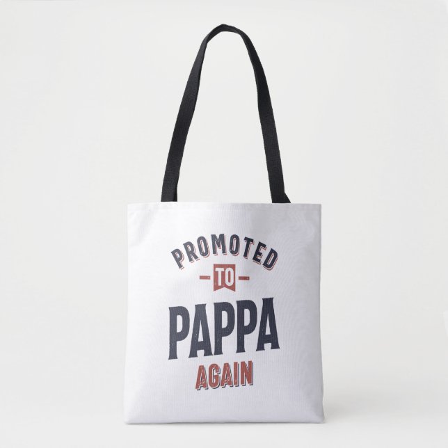 Bolsa Tote Promovido A Pappa Novamente | Padre Vovô (Frente)