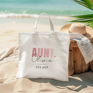 Bolsa Tote Promovido à tia EST 2025   Nova Tia Personalizada