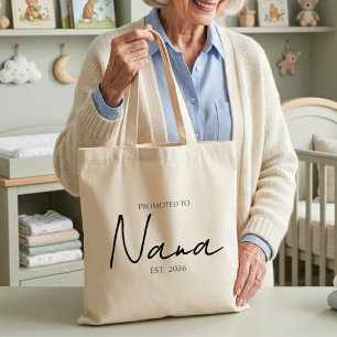 Bolsa Tote Promovido a Vovó Chic Todos os Dias Script