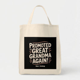 Bolsa Tote Promovido à vovó Excelente de novo Presente de Gra