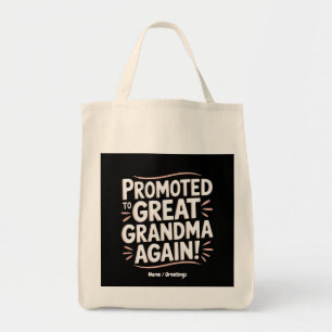 Bolsa Tote Promovido à vovó Excelente de novo Presente de Gra