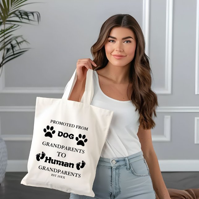 Bolsa Tote Promovido ao anúncio de gravidez dos avós (Criador carregado)