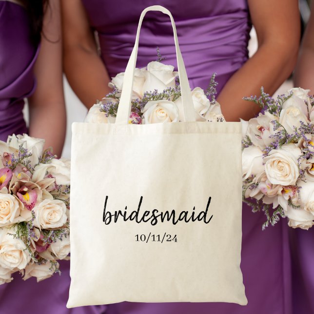 Bolsa Tote Proposta de Dama de Honra Roteiro de Despedida de  (Criador carregado)