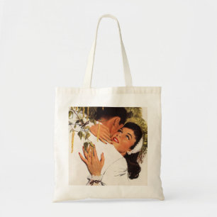 Bolsa Tote Proposta do casamento vintage, amor e romance