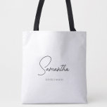 Bolsa Tote Proposta Simples de Bridesmaid Personalizada Moder<br><div class="desc">Procurando um presente chique, modesto, mas simples para suas damas de Bridesmaids? Estes sacos de tote modernos são um presente prático que eles podem usar mesmo depois do dia do seu casamento! Todo texto, incluindo nomes de título e script, pode ser alterado. Você pode mudar o título para ajustado sua...</div>