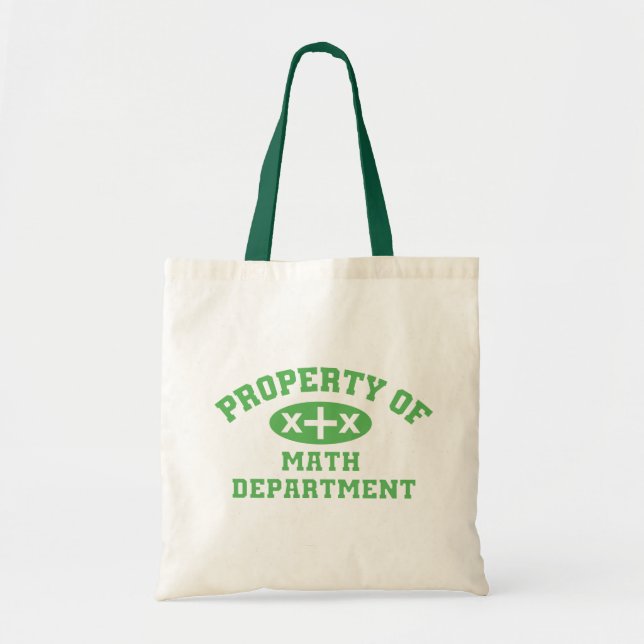 Bolsa Tote Propriedade do Departamento de Matemática (x+x ver (Frente)