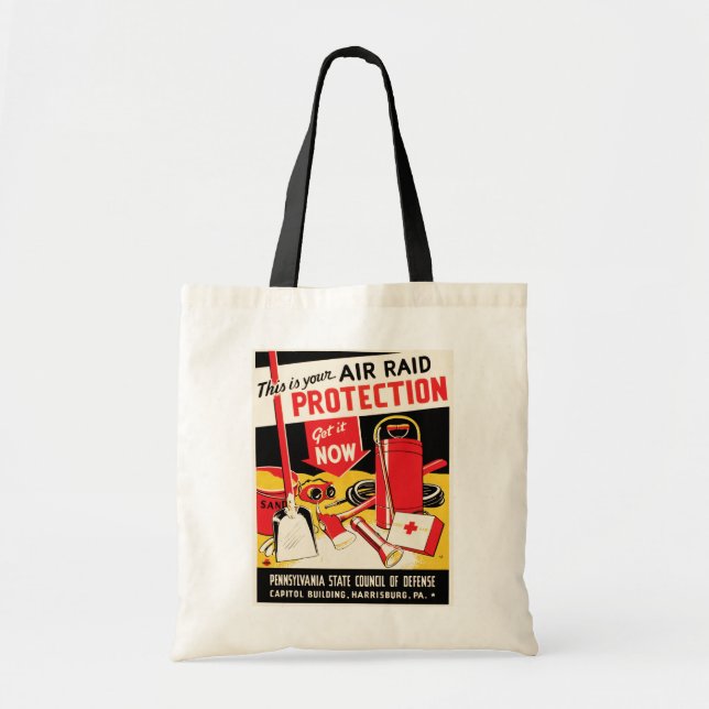Bolsa Tote Proteção contra Raid Aéreo (Frente)