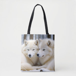 Bolsa Tote Proteção da Natureza Selvagem do Lobo Animal