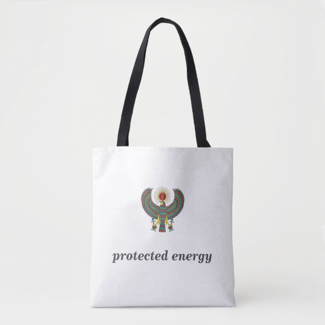 Bolsa Tote Protect Your Energy Horus Eye Egyptian Symbol Desi (Frente)