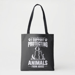 Bolsa Tote Protegendo Animais do Abuso Amante de Cachorro e G