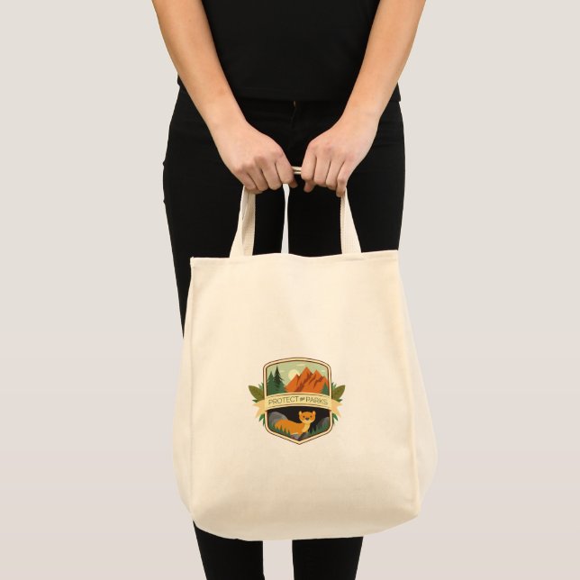 Bolsa Tote Proteja a doninha dos Parques (Frente (produto))
