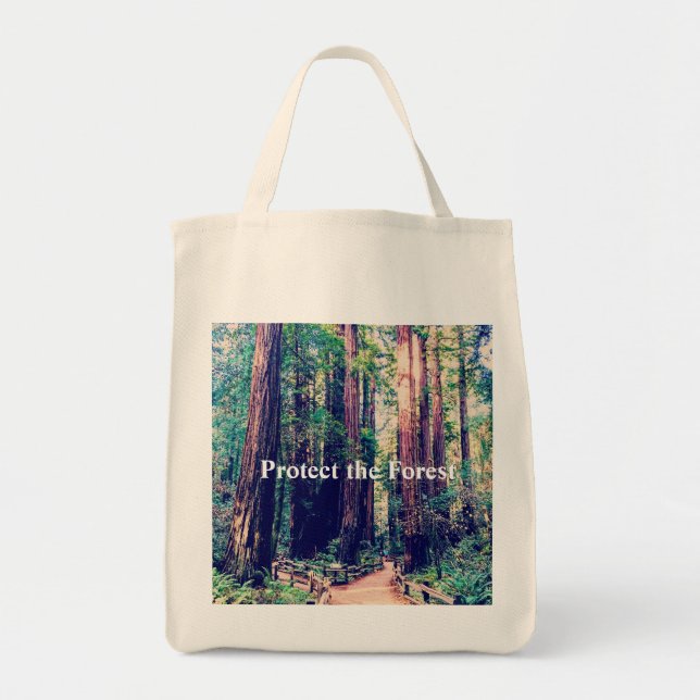 Bolsa Tote Proteja a floresta (Frente)