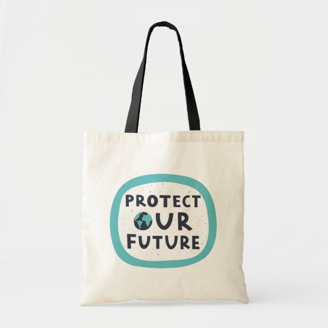 Bolsa Tote Proteja nosso futuro (Frente)