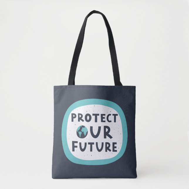 Bolsa Tote Proteja nosso futuro (Frente)