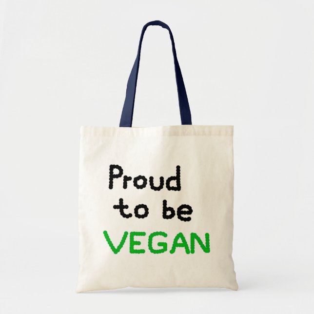 Bolsa Tote Proud to be Vegan (Frente)